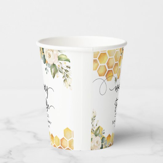 Mami to be stolble Bienenbaby Dusche Pappbecher (Rechts)