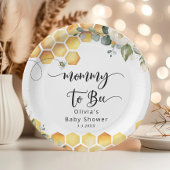 Mami to be stolble Bienenbaby Dusche Pappteller