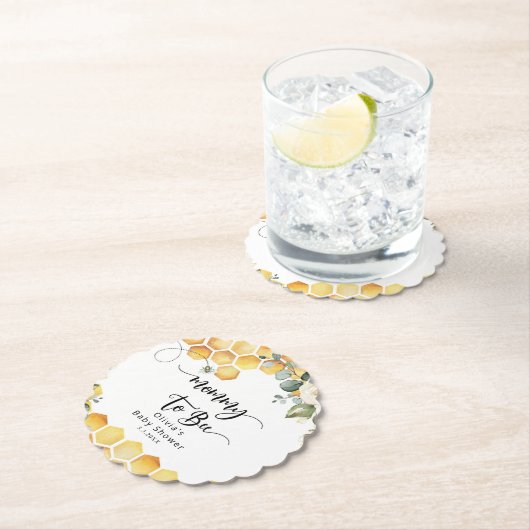 Mami to be stolble Bienenbaby Dusche Untersetzer (Vor Ort)