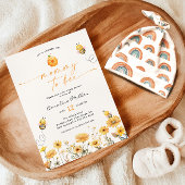 Mami to be Wildblume Baby Shower Honey Bee Einladung
