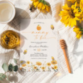 Mami to be Wildblume Baby Shower Honey Bee Einladung