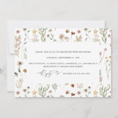 Mami to be Wildblume Babydusche Einladung (Rückseite)