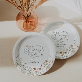 Mami to be Wildblume Babydusche Pappteller