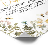 Mami to be Wildblume Spate Night Diapers Poster (Ecke)