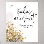 Mami to Bee Wildblume Babies sind süß Poster (Vorne)