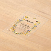 Mami to Bee Wildblume Geschlecht Neutrale Babydusc Acryleinladungen (Ablage )