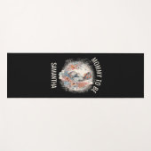 Mami, um eine florale Wasserfarbe erwarten Mutter Yogamatte (Vorderseite (Horizontal))