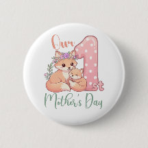 Mami und Baby Fuchs Rosa 1. Muttertag