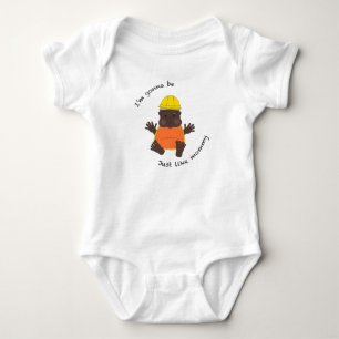 Mami von Bauarbeitern Baby Strampler