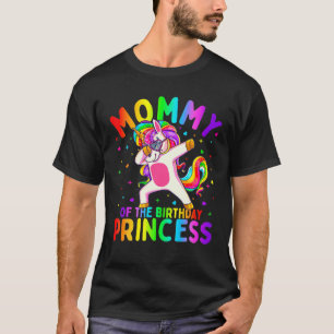 Mami von der Geburtstagsprinzessin Girl Dabbing Un T-Shirt