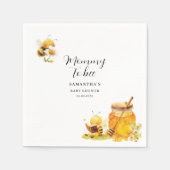 Mami wird eine neutrale Babydusche für die Geschle Serviette (Vorderseite)