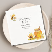 Mami wird eine neutrale Babydusche für die Geschle Serviette