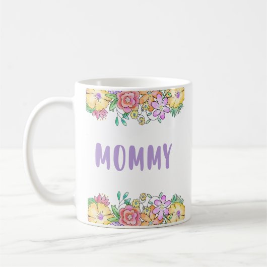 Mami you are the best Niedlich florale Mütter Day Kaffeetasse (Links)