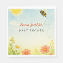 Mami zu Gender Neutral Baby Shower Napkins