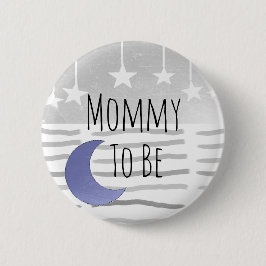 Mami zu Stars und Moon Baby Shower Button