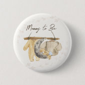 Mami zu süßen Baby Kleidung Geschlechtsneutral Button (Vorderseite)