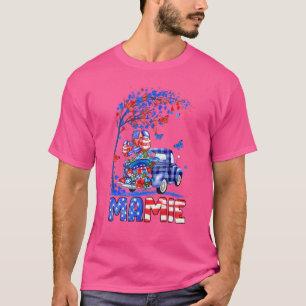 Mamie Truck American Flag Feuerwerk Patriotic 4. T-Shirt