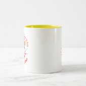 【mamikopiano】マグカップ White&Yellow /Mug Zweifarbige Tasse (Mittel)