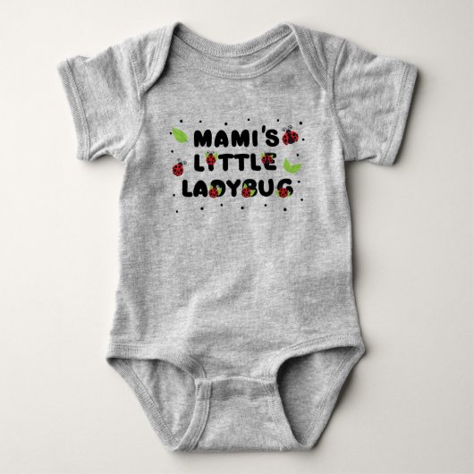 Mamis kleiner Ladybug - Niedlich Baby Strampler (Vorderseite)