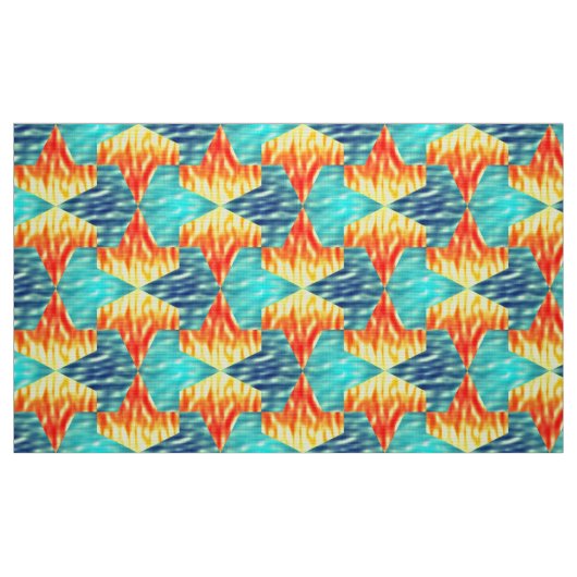 Mamluks Djinns Feuer- und Wassermuster Stoff (Fat Quarter (45,7 x 55,9 cm))