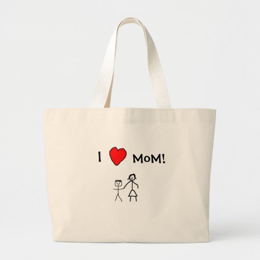 Mamma der Liebe I! Jumbo Stoffbeutel (Vorne)
