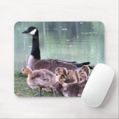 Mamma Gänse und Babies Mousepad (Mit Mouse)