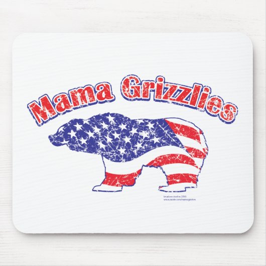 Mamma-Grizzly gestört Mousepad (Vorne)