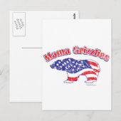 Mamma-Grizzly gestört Postkarte (Vorne/Hinten)