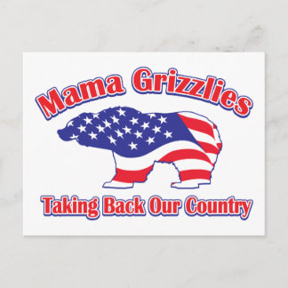 Mamma-Grizzly Postkarte