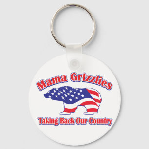 Mamma-Grizzly Schlüsselanhänger