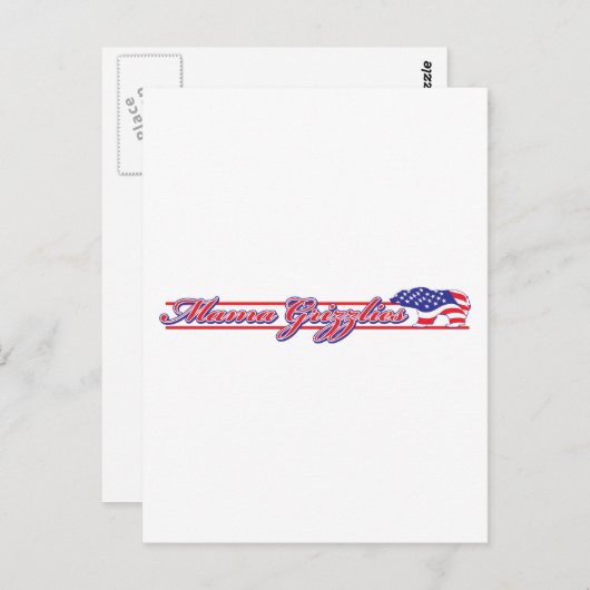 Mamma-Grizzly.Script-eps Postkarte (Vorne/Hinten)