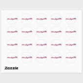 Mamma-Grizzly.Script-eps Runder Aufkleber (Blatt)