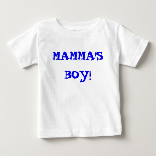 MAMMA IST Junge! Baby T-shirt (Vorderseite)
