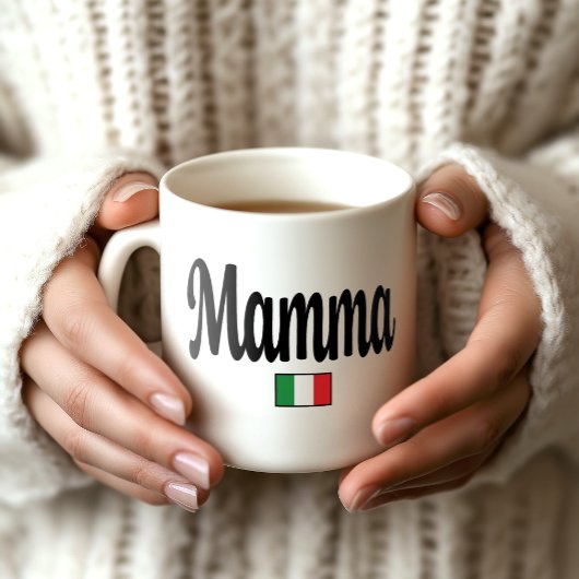Mamma Italian Flag Mug - Mom Kaffeetasse