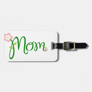 Mamma-Liebe-Blumenherz-Blüten-Rebe-Schicksals-Spor Gepäckanhänger