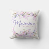 Mamma Lilies - Personalisiertes Muttergeschenk Kissen (Vorderseite)