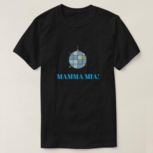 Mamma Mia Angepasst Scoop T-Shirt (Design vorne)