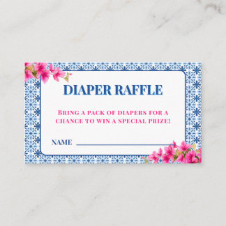 Mamma Mia Baby Shower Diaper Raffle Begleitkarte