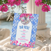 Mamma Mia Bar Menu Signature Cocktail Sockelschild