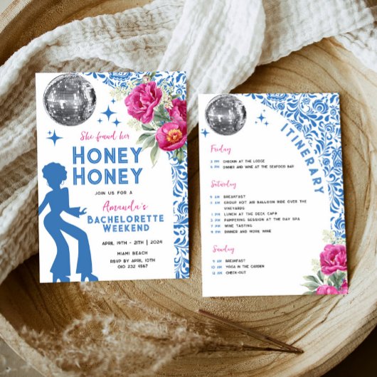 Mamma mia Dancing Queen Bachelorette Itinerary Einladung