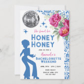 Mamma mia Dancing Queen Bachelorette Itinerary Einladung (Vorderseite)