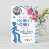 Mamma mia Dancing Queen Bachelorette Itinerary Einladung (Stehend Vorderseite)