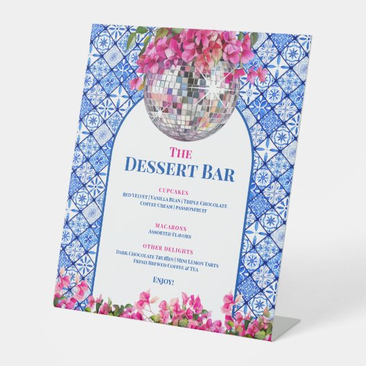 Mamma Mia Dessert Bar Sockelschild (Vorderseite)