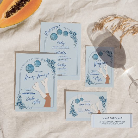 Mamma Mia Disco Einladung