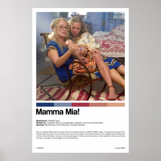 Mamma Mia Film Print Poster (Vorne)