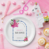 Mamma Mia Floral Mediterrane Babydusche Pappteller (Party)