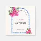 Mamma Mia Floral Mediterrane Babydusche Serviette (Vorderseite)