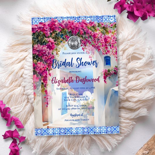 Mamma Mia Italia Tile Diskothek Ball Brautparty Einladung