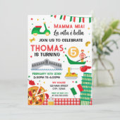 Mamma mia! Italian Birthday Party Einladung (Stehend Vorderseite)
