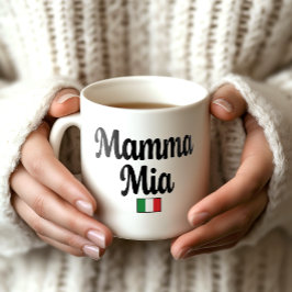 Mamma Mia Italian Flag Mug Kaffeetasse